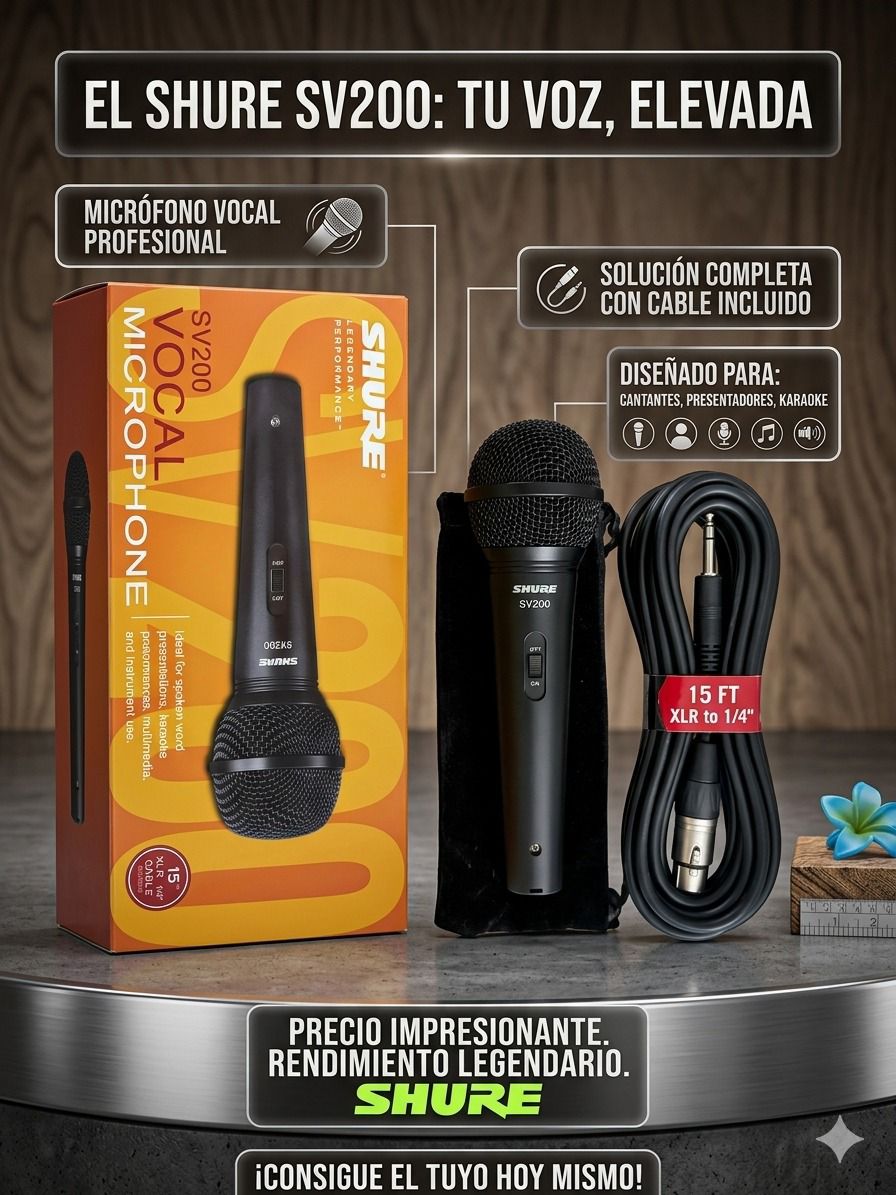 MICROFONO PROFESIONAL SHURE SV 200